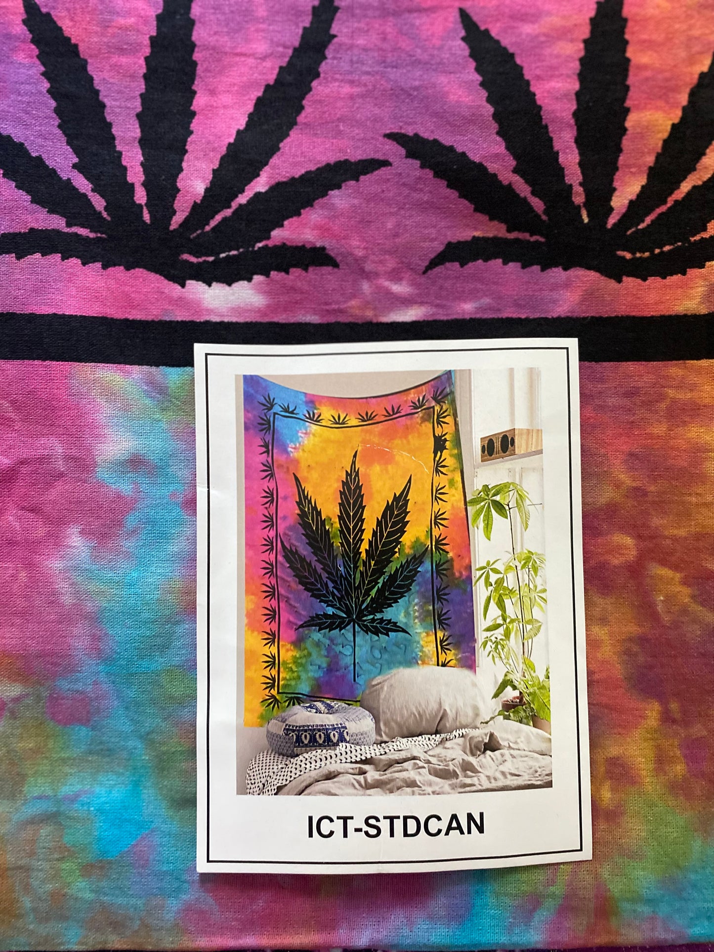 Tye Dye Canna Tapestry