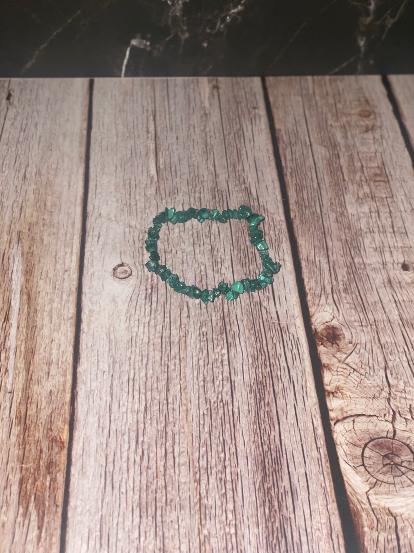 Malachite Chip Bracelet