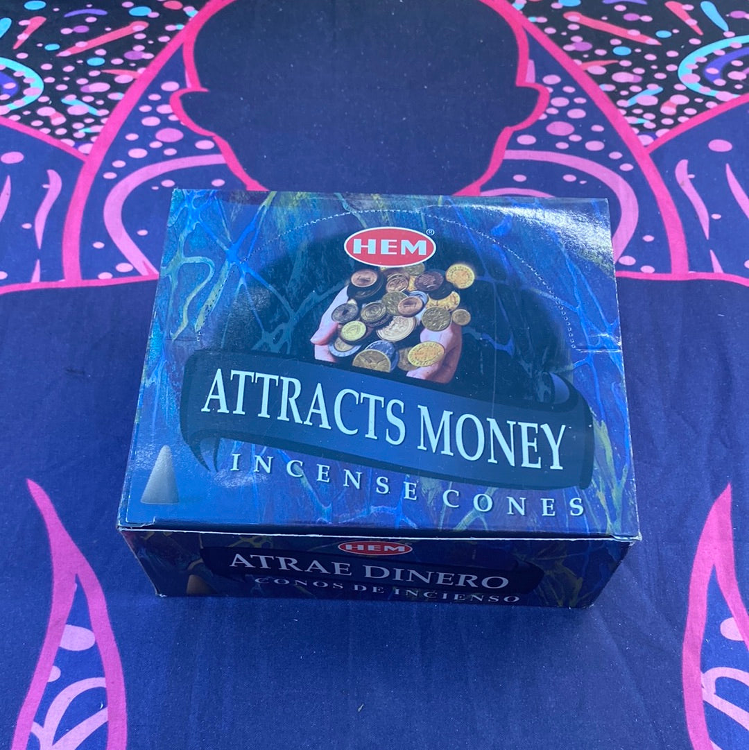 Attracts Money Incense Cones