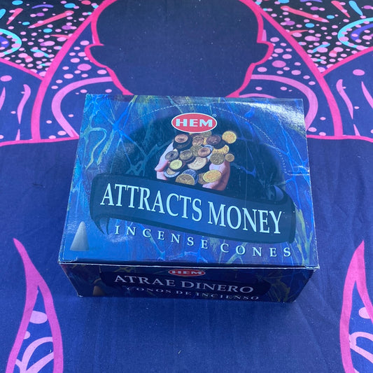 Attracts Money Incense Cones